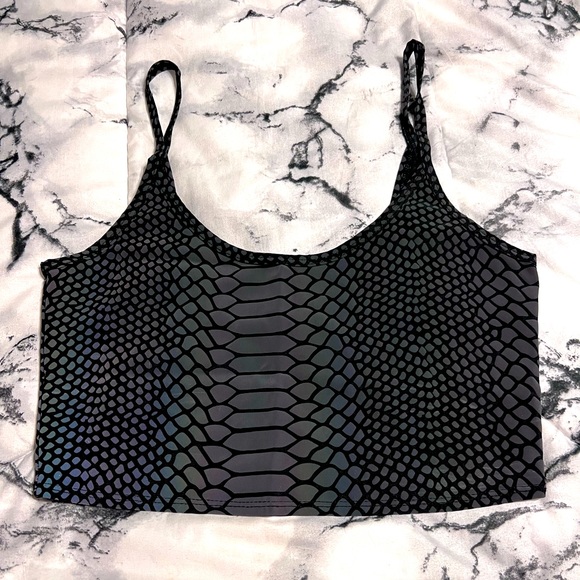 Rave Wonderland Flash Viper crop top - Picture 1 of 4